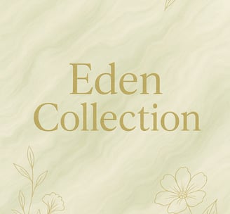 an image with a floral design with the text Eden collection