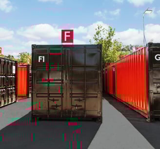 Container site in Brampton