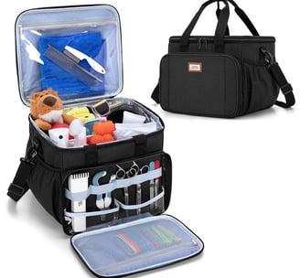 URMIO Pet Grooming Tote Bag – Perfect Organizer for Your Cat and Dog Grooming Supplies.