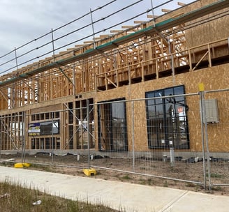 New Two Storey House Being Constructed