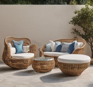 furniture b4amboo and rattan made furniture