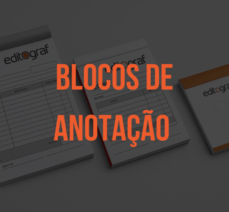 Blocos de anotação personalizados impressos pela Editograf.