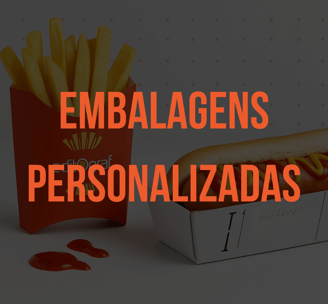 Embalagens personalizadas para fast food produzidas pela Editograf.