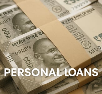 Indian Currency Bundle for personal loans