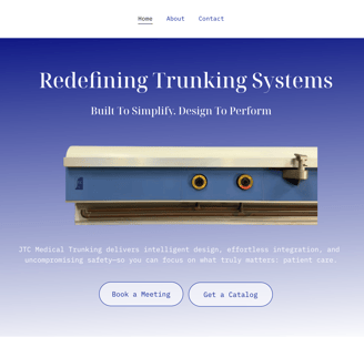 Hospital bedhead panel by JTC Mechanical Engineering website design