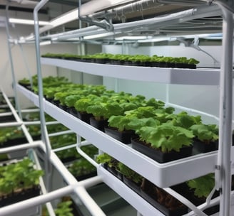 a bunch of plants growing in a greenhouse