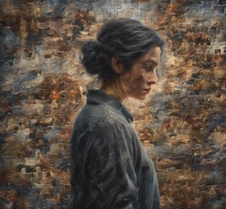 mujer empoderada rubia