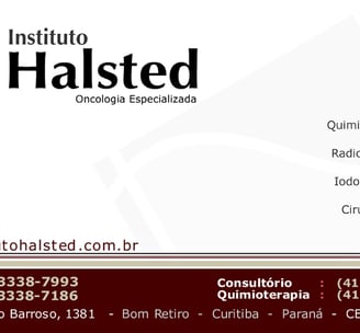 Design Gráfico de Cartão de Visita para instituto Halsted em Curitiba paraná