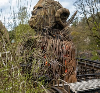 The Wicker Man wooden statue