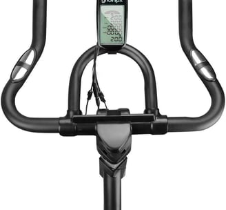 a bicycle with a computer screen and a phone