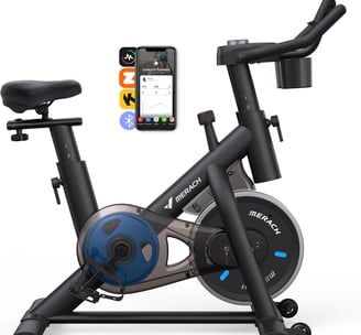 a stationary bike with a phone on the back of it