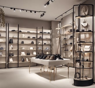 accessories and complements shelf