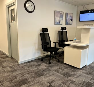 reception desk ar DBC Rainham office