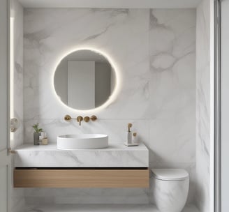 Elegant vanity cabinet design from Italy