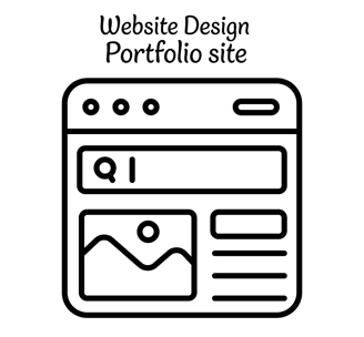 logo for a portfolio website design