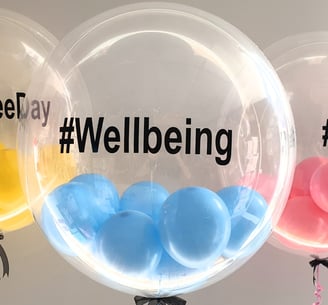 Clear branded Balloons