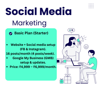 Affordable pricing plans for website and social media management