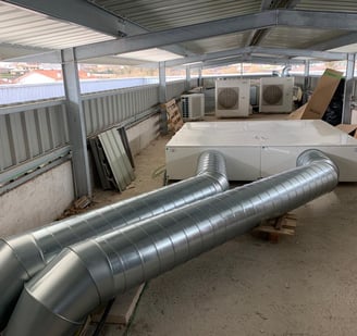 Sistema de ventilación en un centro educativo