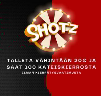 Shotz nettikasino banneri