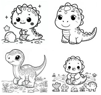  dinosaurs coloring pages montage