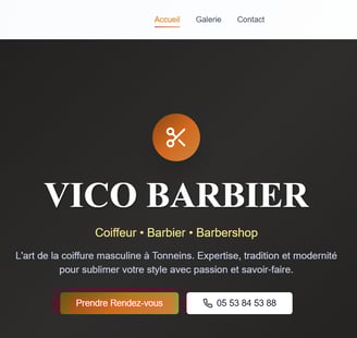 Site internet barbier Tonneins