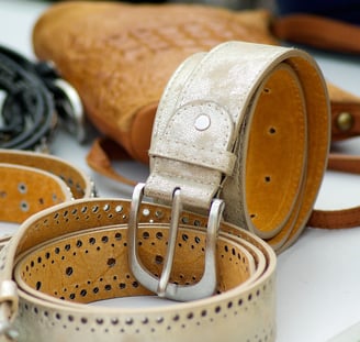 Hand made leather belts ans wallets