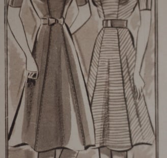 Source d'inspiration pour la robe années 1940. Magazine Mode de jour du 9/06/1940