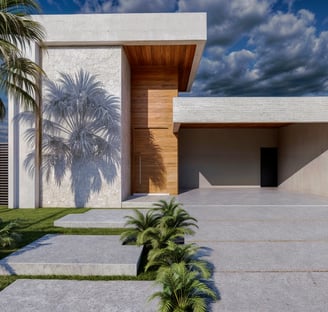 Projeto residencial moderno em Itu - Aborin Arquitetura