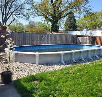 old pool in need of removal
