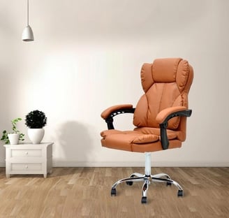 High-back executive office chair repair service for ergonomic or leather models