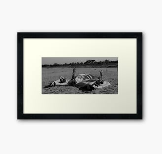 Fotografía de muejres bailando en la playa colección serie fotograficas Eva Mas
