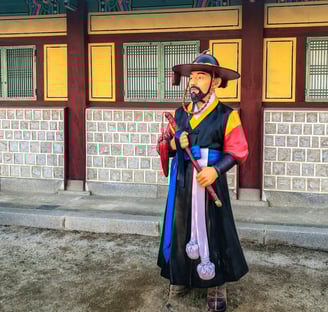 Goverment official Korean traditional uniform