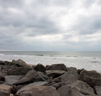 Sea view from the rocks