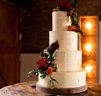 Liverpool barn wedding venue, Knowsley wedding venue, rustic farm, wedding cake