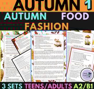 communicative activities for english lessons autumn reading comprehension