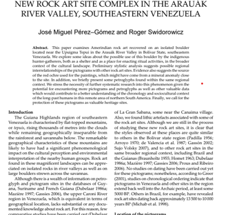 a magazine article about the new rock art center