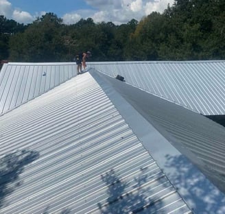 brett wilson installing galvalume metal roof