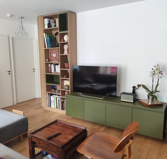 bibliothèque meuble TV sur mesure