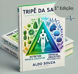 Capa Do livro Tripé da saúde, de Aldo Lima de Souza (Aldo Souza)