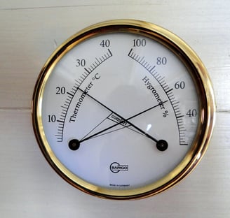 A thermometer hygrometer