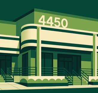 A tampa commercial industrial warehouse illustration