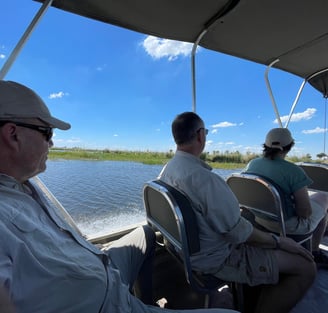 Boat cruise in Xakanaxa
