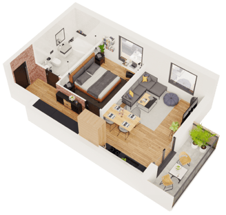 Buto 3D planas