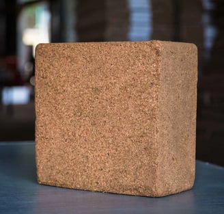 Washed low EC cocopeat blocks for horticulture and agriculture