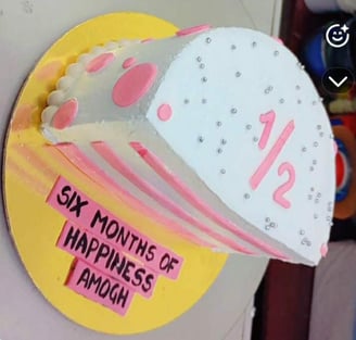 Cake for 6 months baby