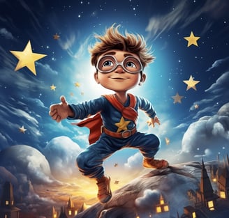 Starry Sam, the superhero
