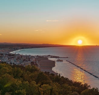 Tramonto sul mare, Gabicce mare al tramonto