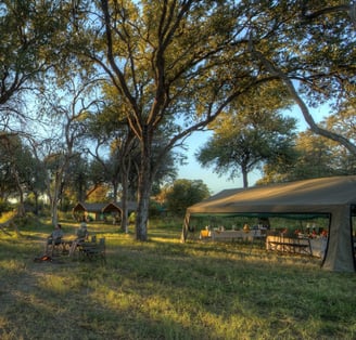 Mobile safari campsite Botswana