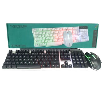 RGB Gaming Keyboard and Mouse Combo Gaming Keyboard & Mouse - Stylish & Night Vision Lighting 