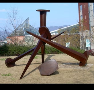 Need Bigger Hammer, award winning Public Art Sculpture by Jeff Hackney